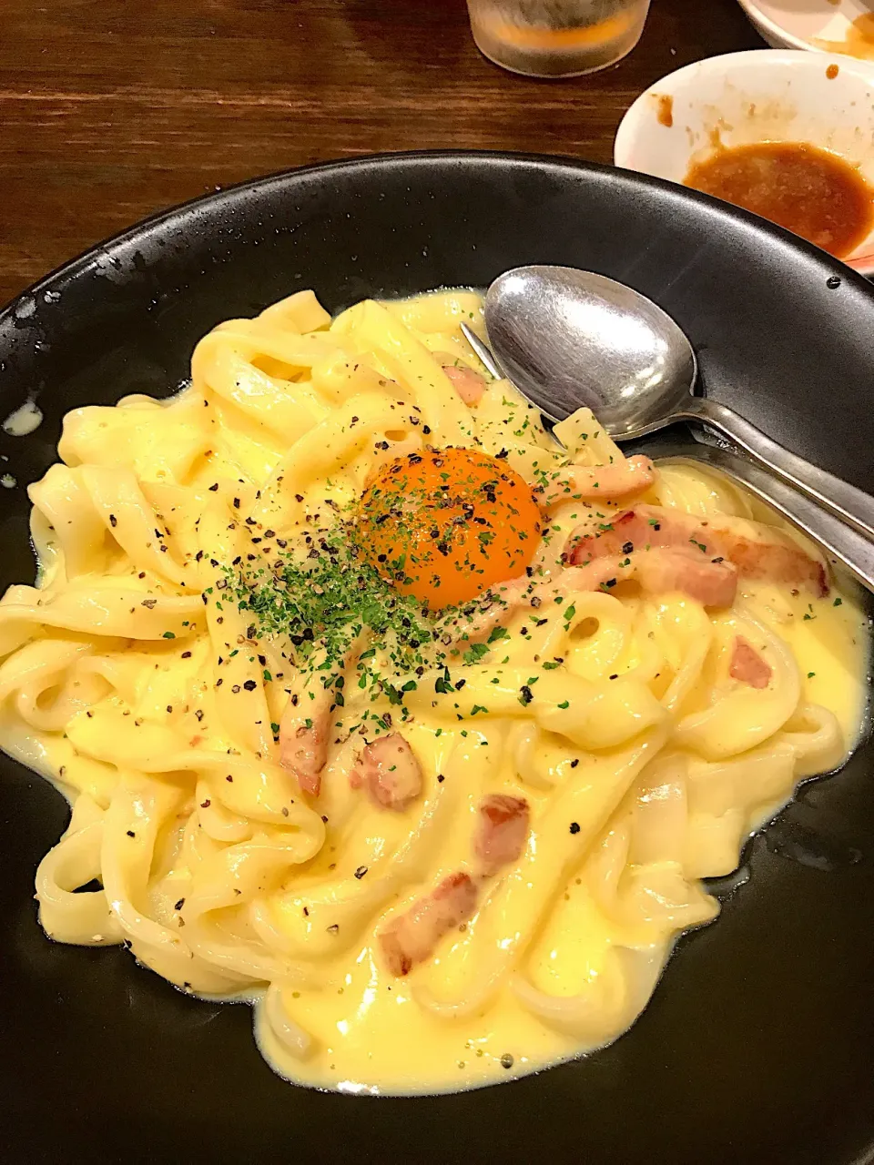 Snapdishの料理写真:きしめんカルボナーラ|ATSUMIさん