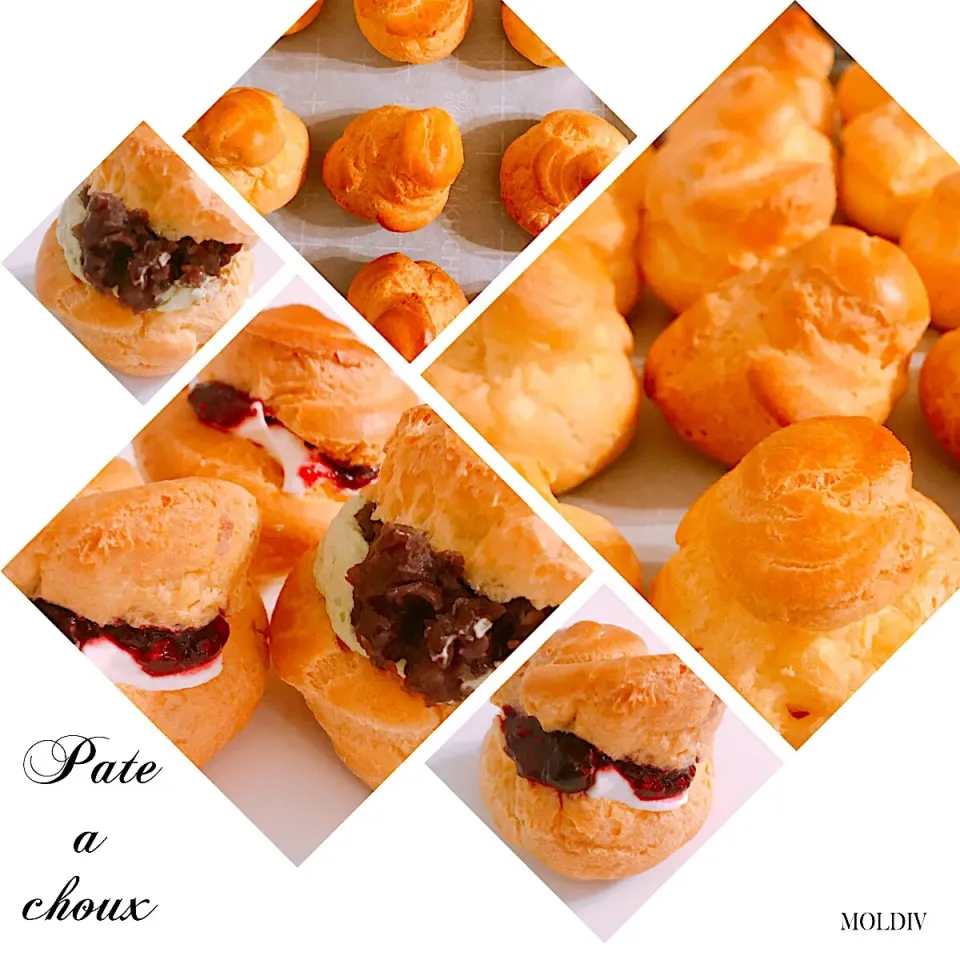 ✴︎Pate a Choux （Matcha・Azuki & Berries・Cream）抹茶 あずき & ベリー生クリーム シュークリーム✴︎✴︎✴︎|🌸Emery Mさん