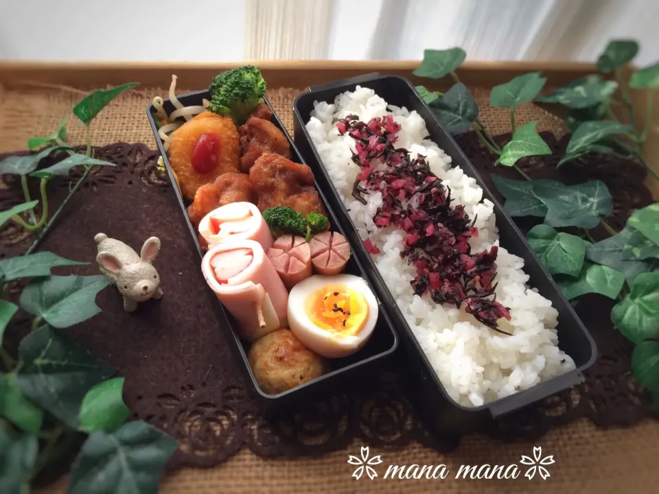 誤差あり＊今週月曜日のお弁当〜|まなまな♡さん