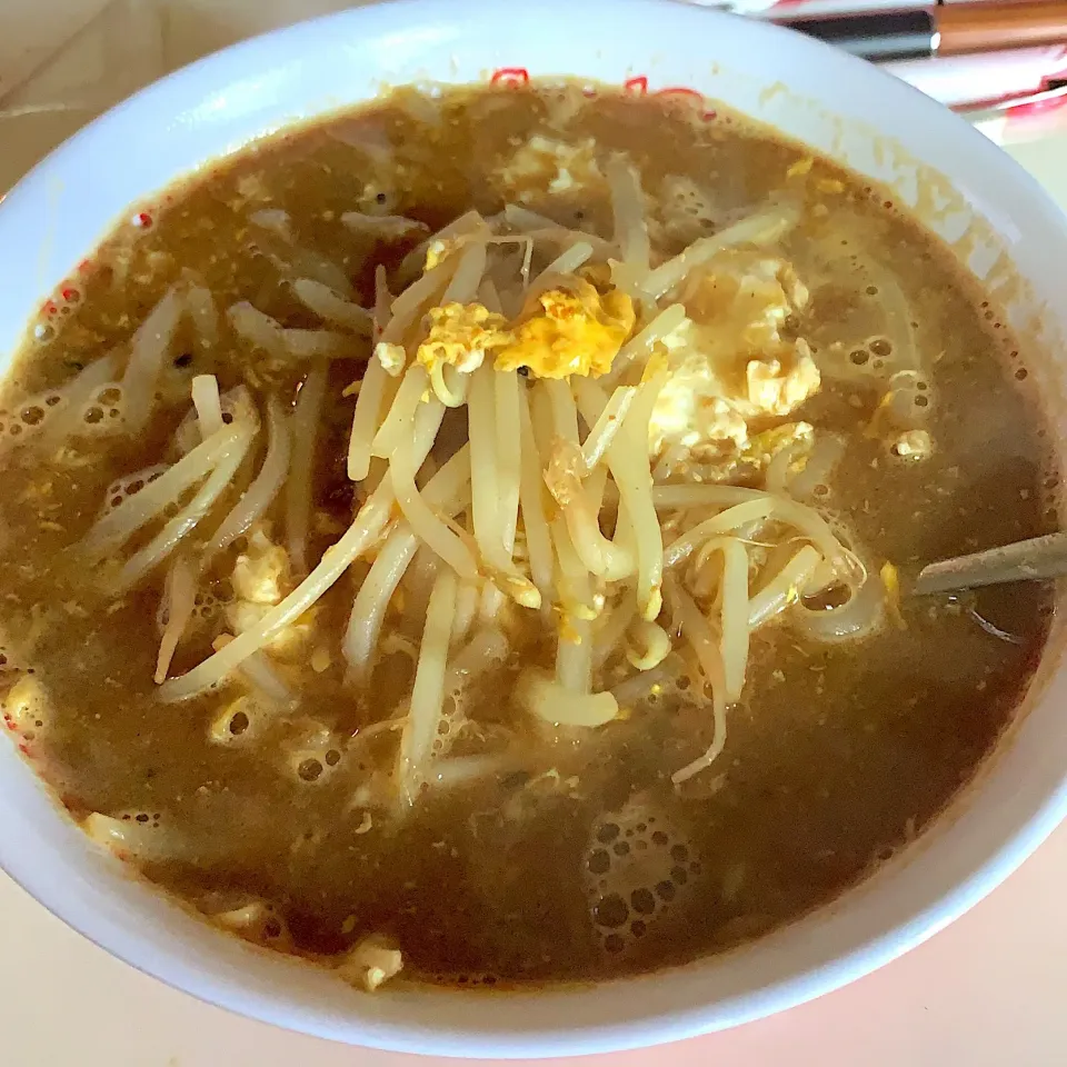 Snapdishの料理写真:もやしカレースープ(◍•ڡ•◍)❤|いつみさん