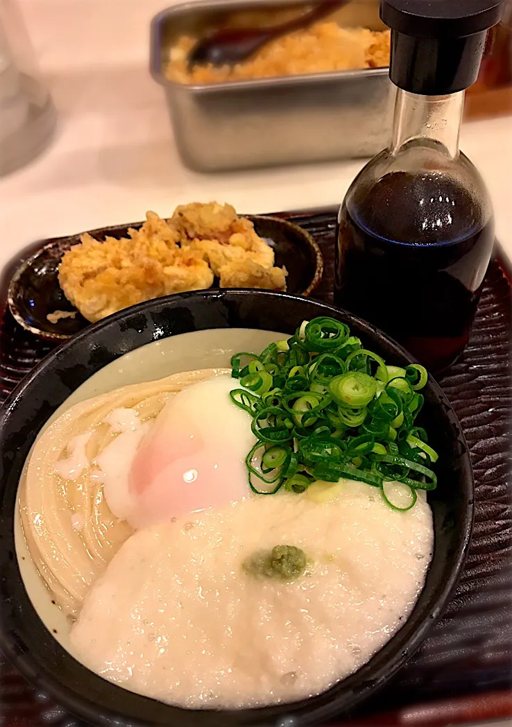 山かけ +温玉 +かしわ天|toshi,I🍴さん