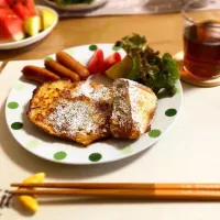 糀甘酒パン🍞のフレンチトースト。|あいちゃさん