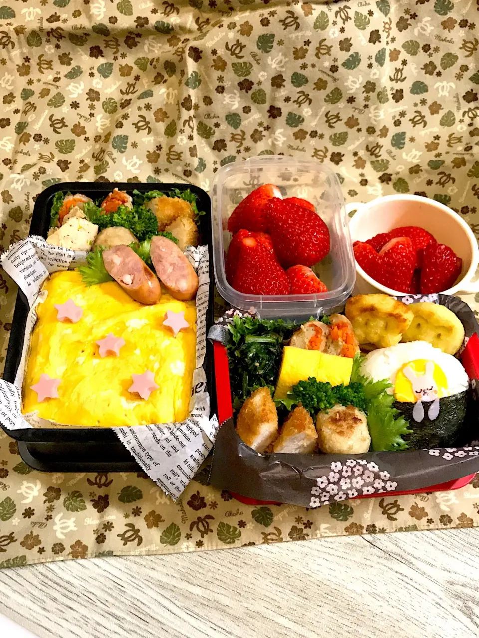 娘遠足予備日&中2息子給食休みでお弁当🍱|みあとのさん