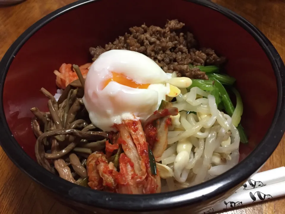 Snapdishの料理写真:ピビンバ丼|さんだーさん