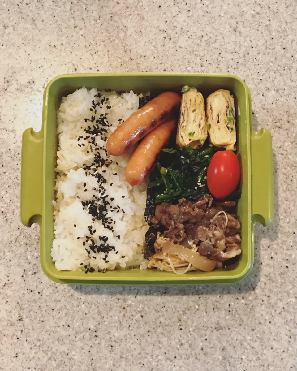 すき焼き弁当🍱
 #高校生男子弁当   #弁当  #お弁当  #体づくり  #部活弁当|ちっくんさん