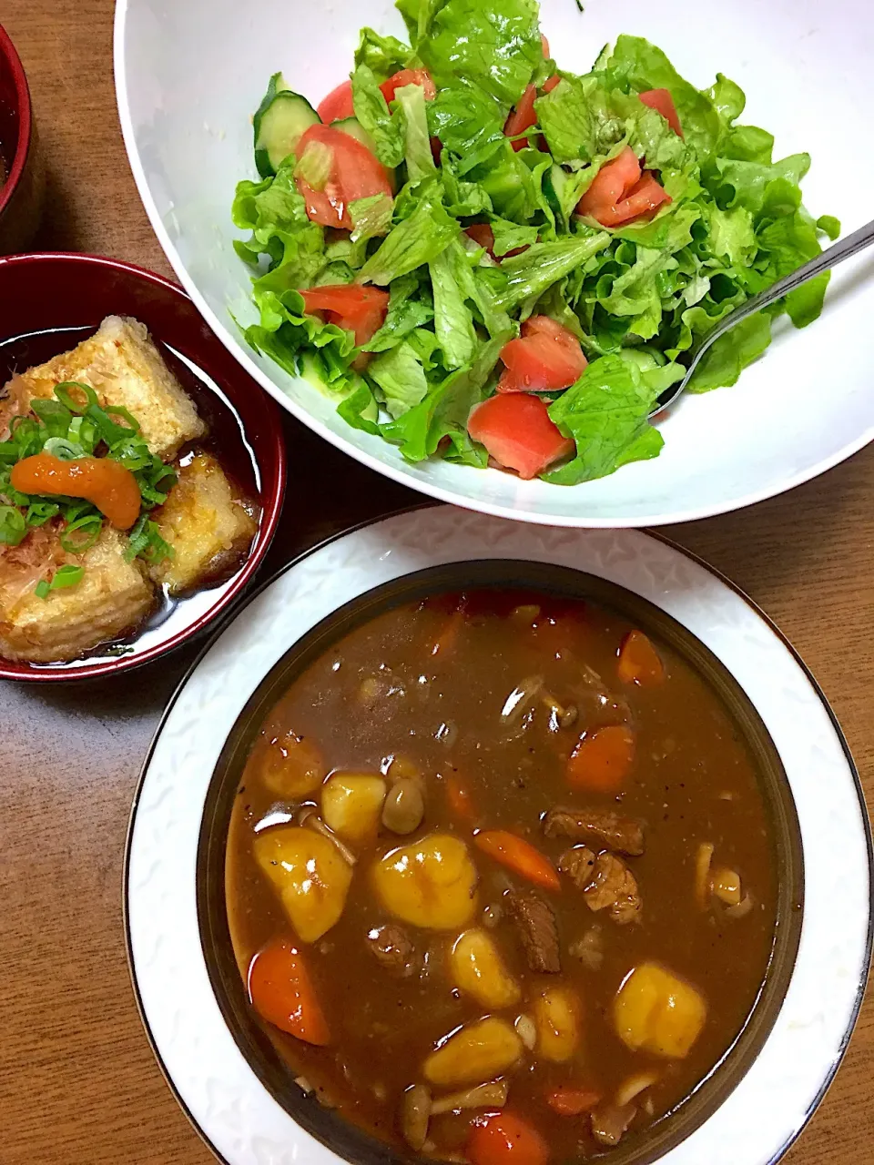 揚げ出し玉子豆腐＆ビーフシチュー|Akemi Alexandruさん