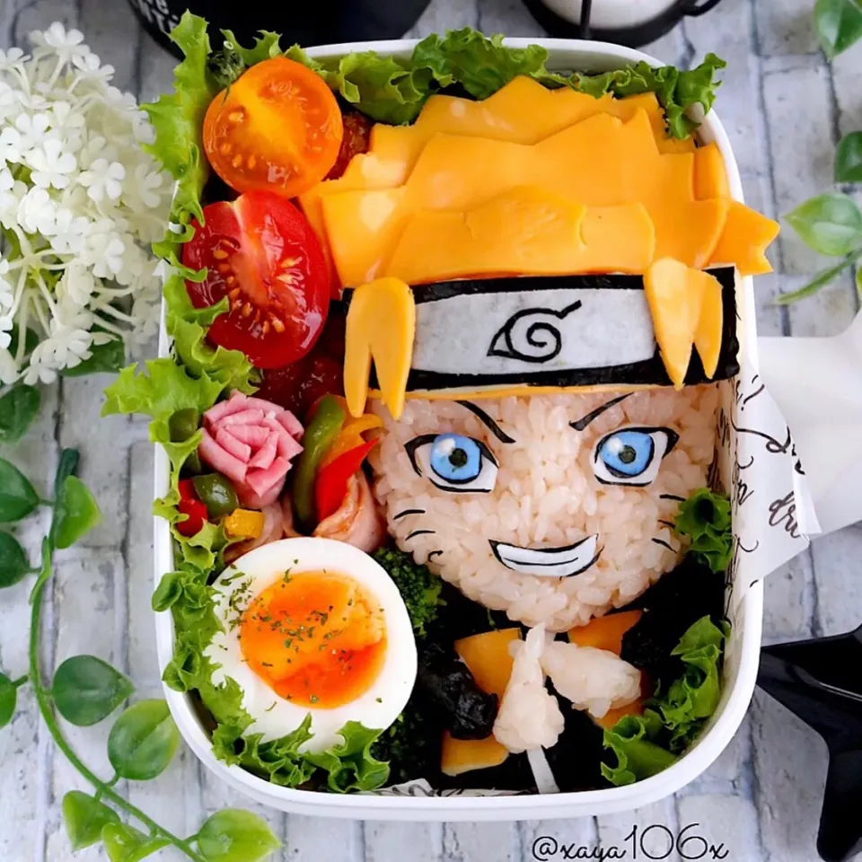 NARUTOうずまきナルト弁当|あーたんさん