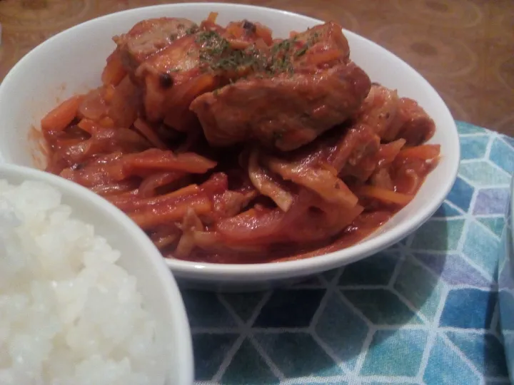 豚バラ🐷のトマト煮🍅|舞羅さん