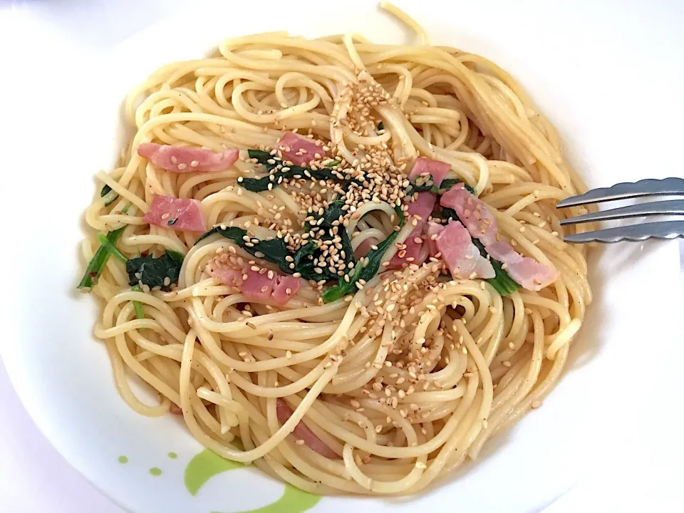 お昼は、パスタ🍝
#バター醤油|Kojiさん