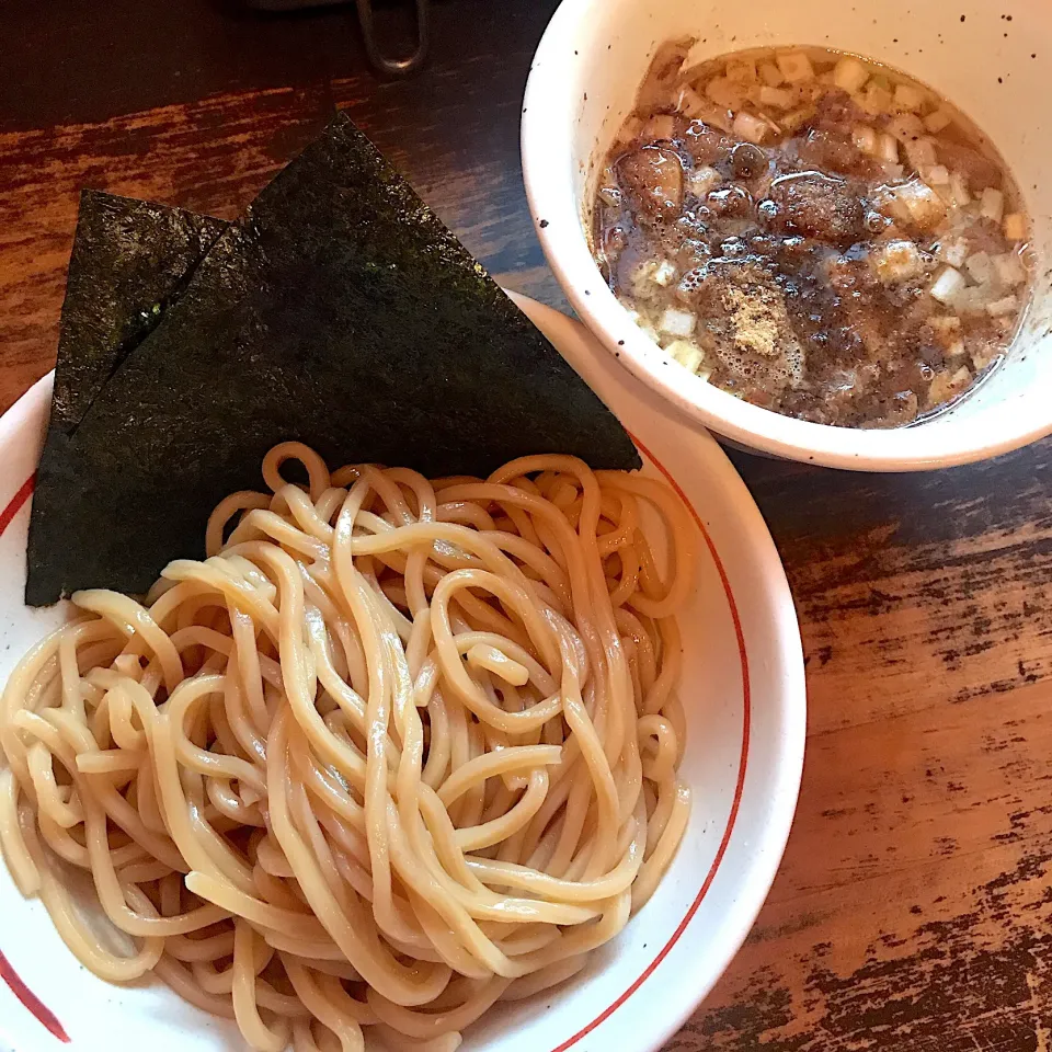 和風豚骨醤油つけそば@吉田製麺店(金沢文庫)|塩豚骨さん