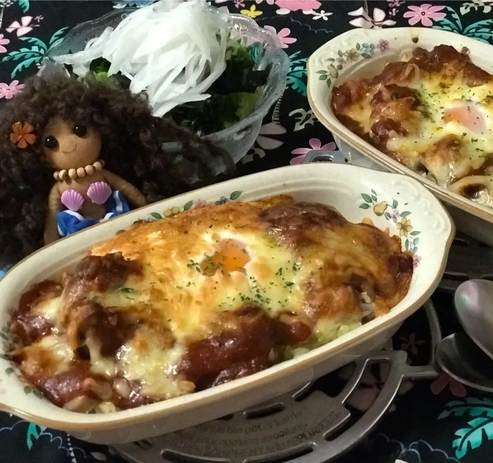 トマトカレー缶と鯖缶のコラボ💓焼きカレードリア🥰めっちゃうま〰|noeさん