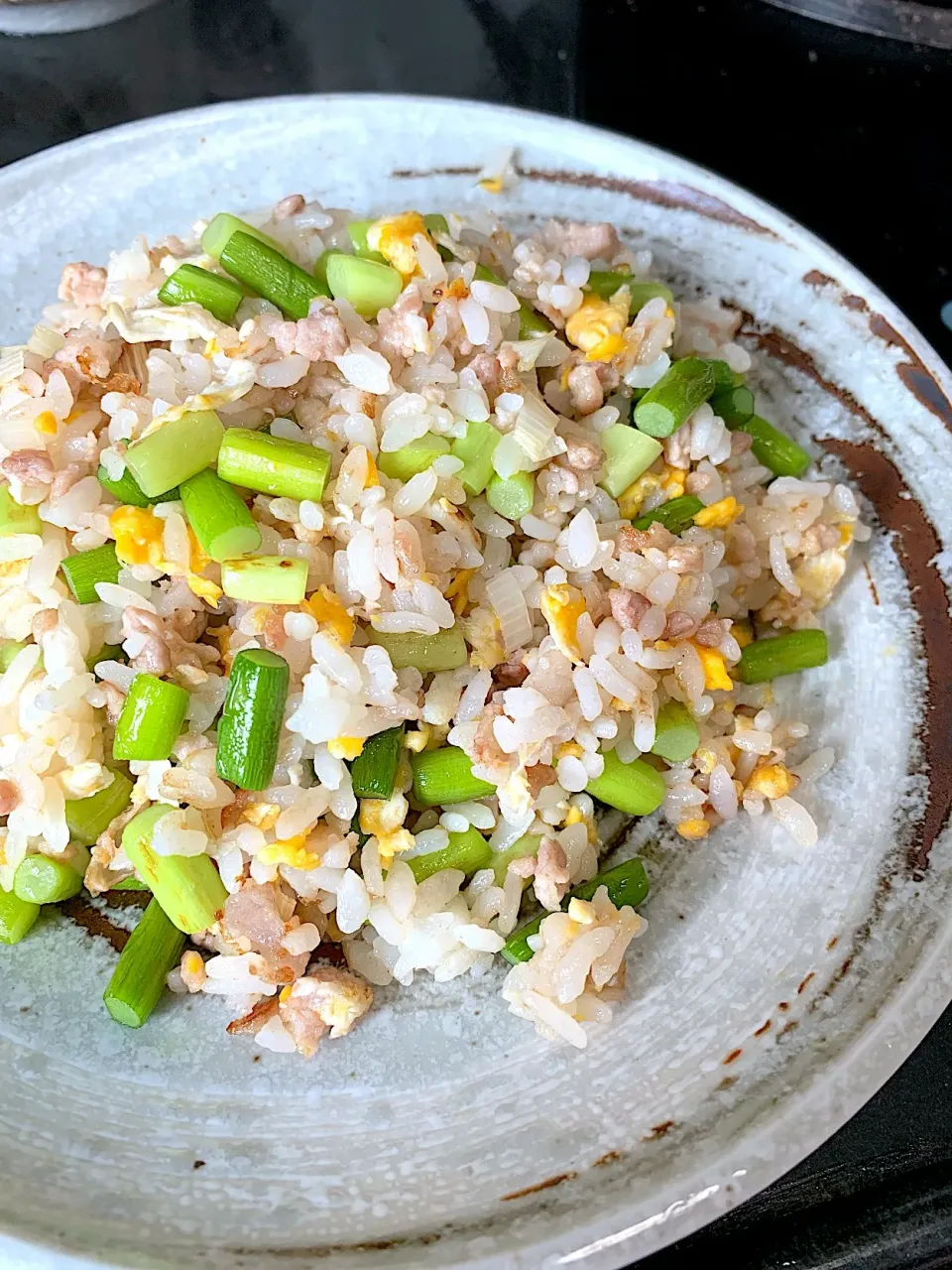 ニンニクの芽とタマゴの炒飯。2019.4。|FU-TEN 古原貴大さん