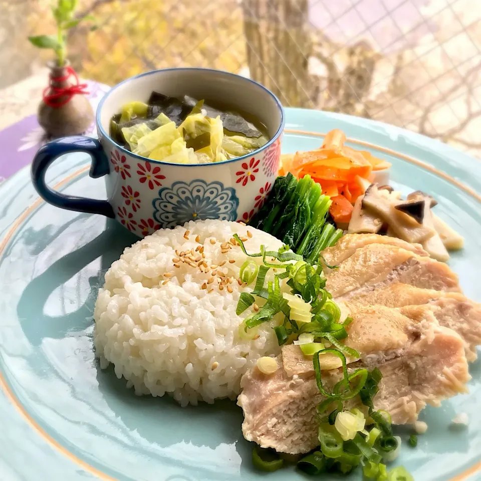 昼ごはん  海南鶏飯|砂雪さん