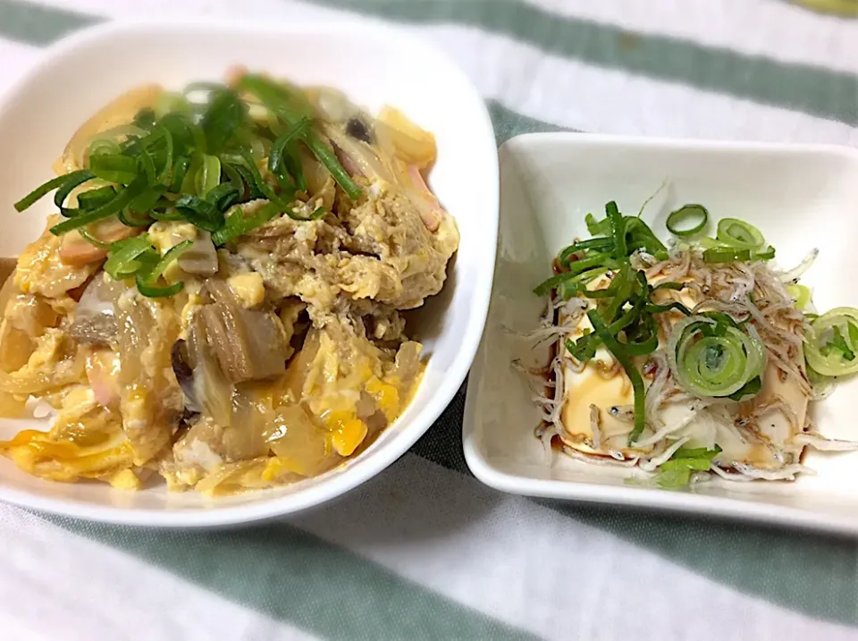 木の葉丼＆じゃこのせ冷奴|まるちゃんさん