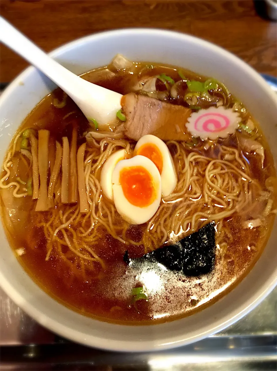 Snapdishの料理写真:玉子入りワンタン麺|うみんちゅさん