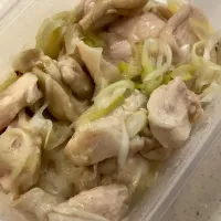 Snapdishの料理写真:鶏むね肉のねぎ塩だれ|村川さん