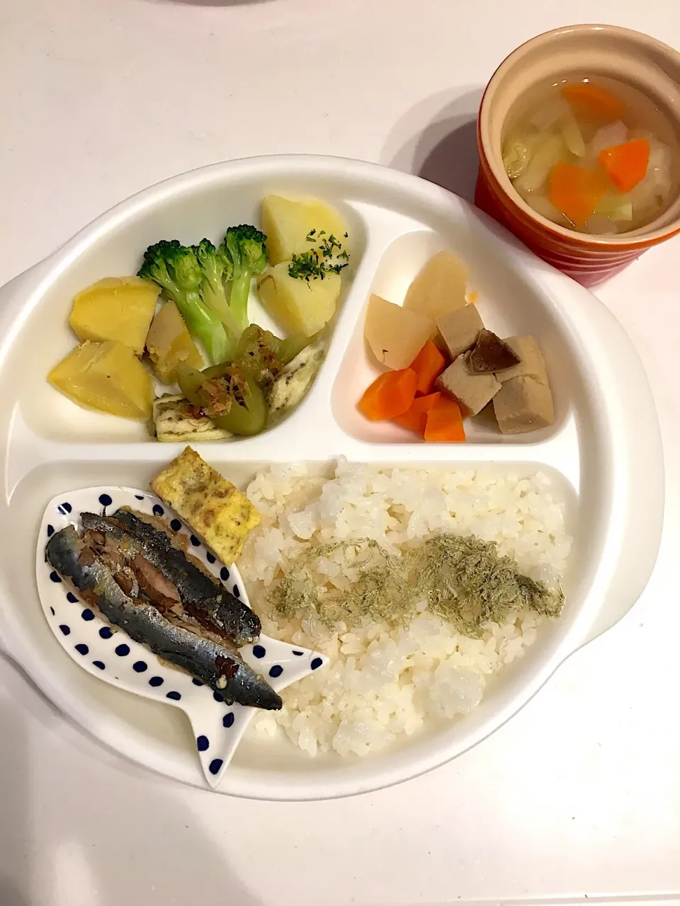 Snapdishの料理写真:1歳8ヶ月ご飯(4/23火)
いわしの蒲焼き|airi-nさん