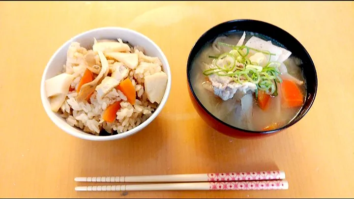 💕筍の炊き込みご飯♡ねこぶ出し入り💕|yuiママさん