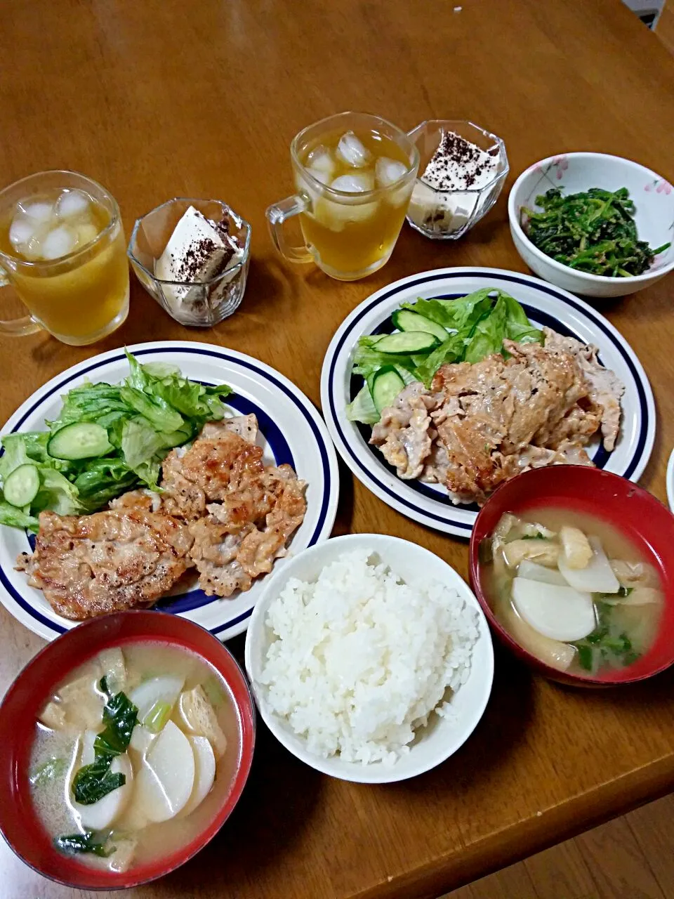 豚マヨ焼きとかぶのお味噌汁😋|aiさん