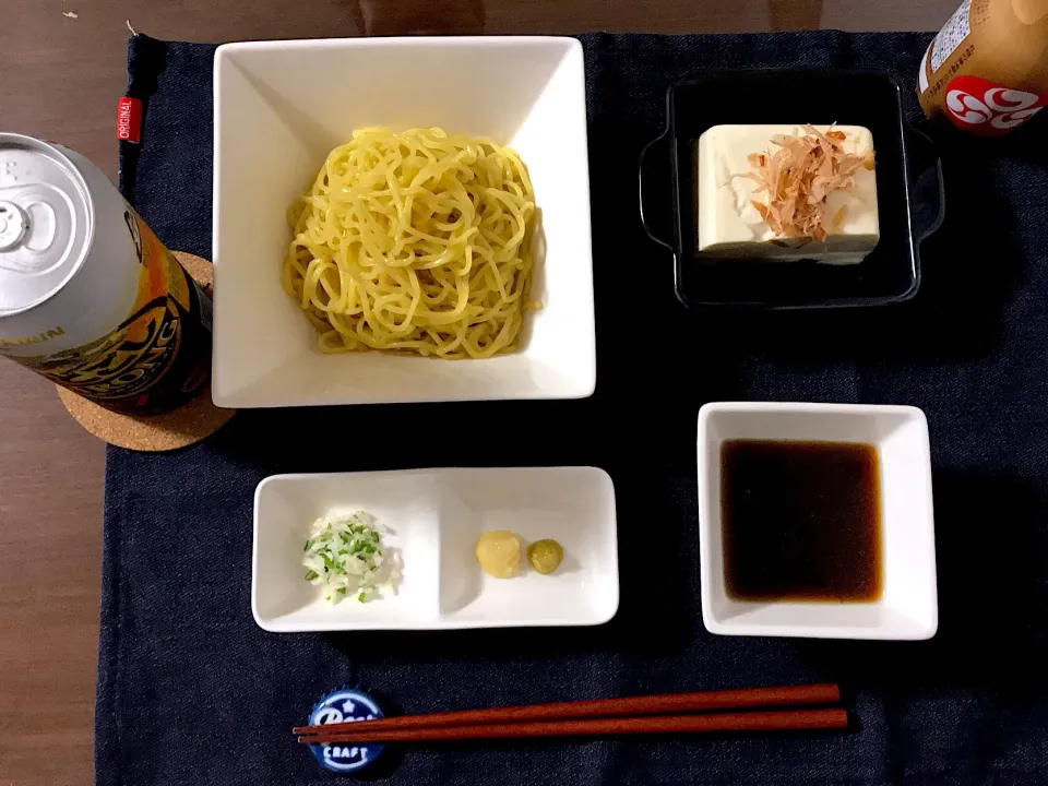 つけ麺&冷やっこ|るるさん