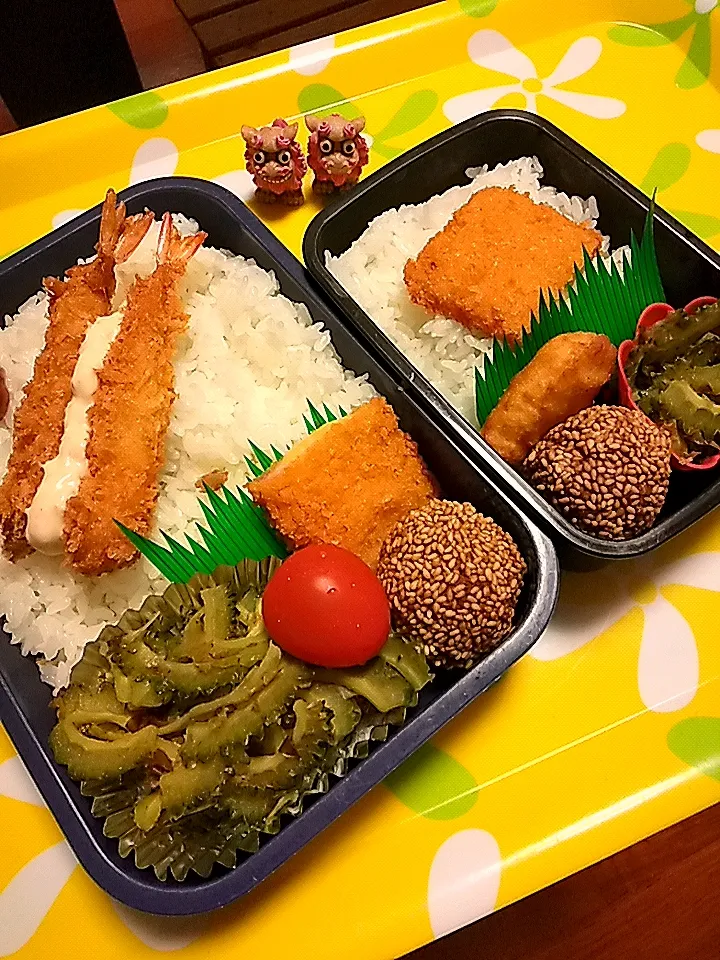 夫の弁当、娘の塾弁当|みどりさん