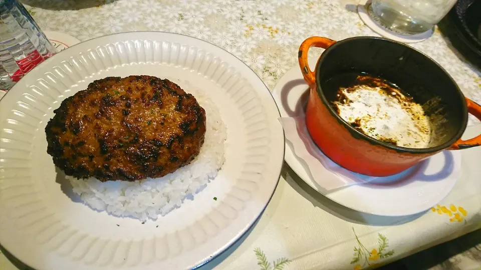 ハンバーグステーキ カレー|りくさん