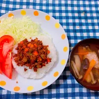 Snapdishの料理写真:キーマカリーー🍛👲🍄|くまきちさん