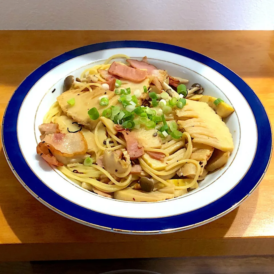 旬の筍満喫♡たけのことベーコンのパスタ|田中章さん