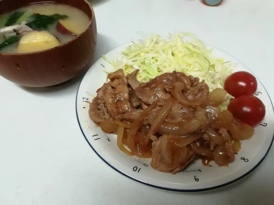 玉ねぎ入り豚のしょうが焼き|たらひろさん