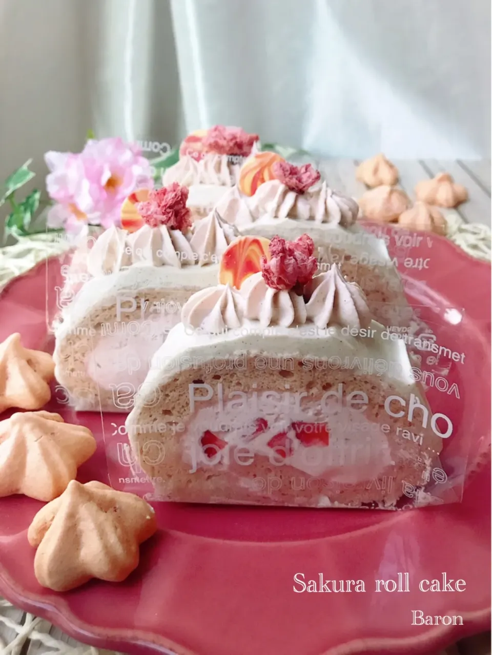 Snapdishの料理写真:「桜の淡雪ロールケーキ」みのすけ | お菓子・パンのレシピや作り方【cotta＊コッタ】|ばろんさん