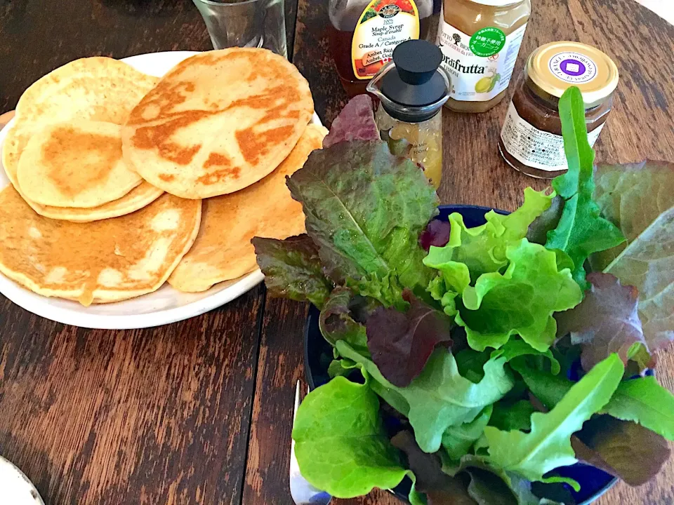 Snapdishの料理写真:グルテンフリーパンケーキ
 #vegan|Yuki Masukoさん