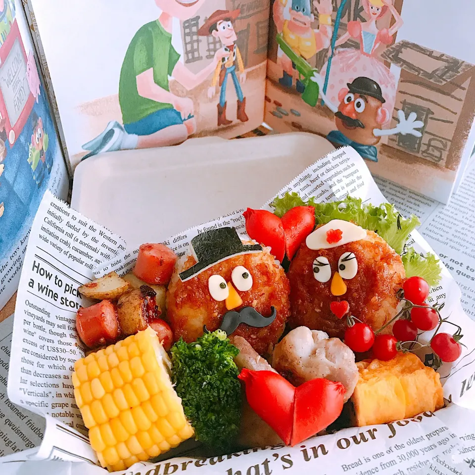 Snapdishの料理写真:☆ブタ味噌焼きおにぎり弁当☆|chikakoさん