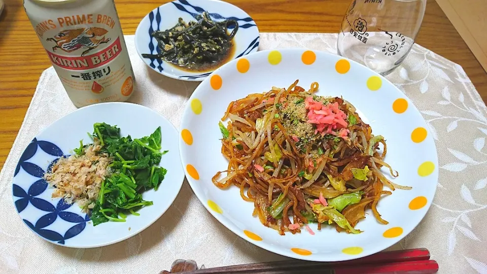 4/30平成最後の夕食
(株)叶屋の富士宮焼きそば麺セットで
富士宮焼きそば|卯月さん