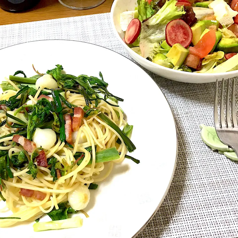 『植物図鑑』のノビルのパスタ|ななこさん