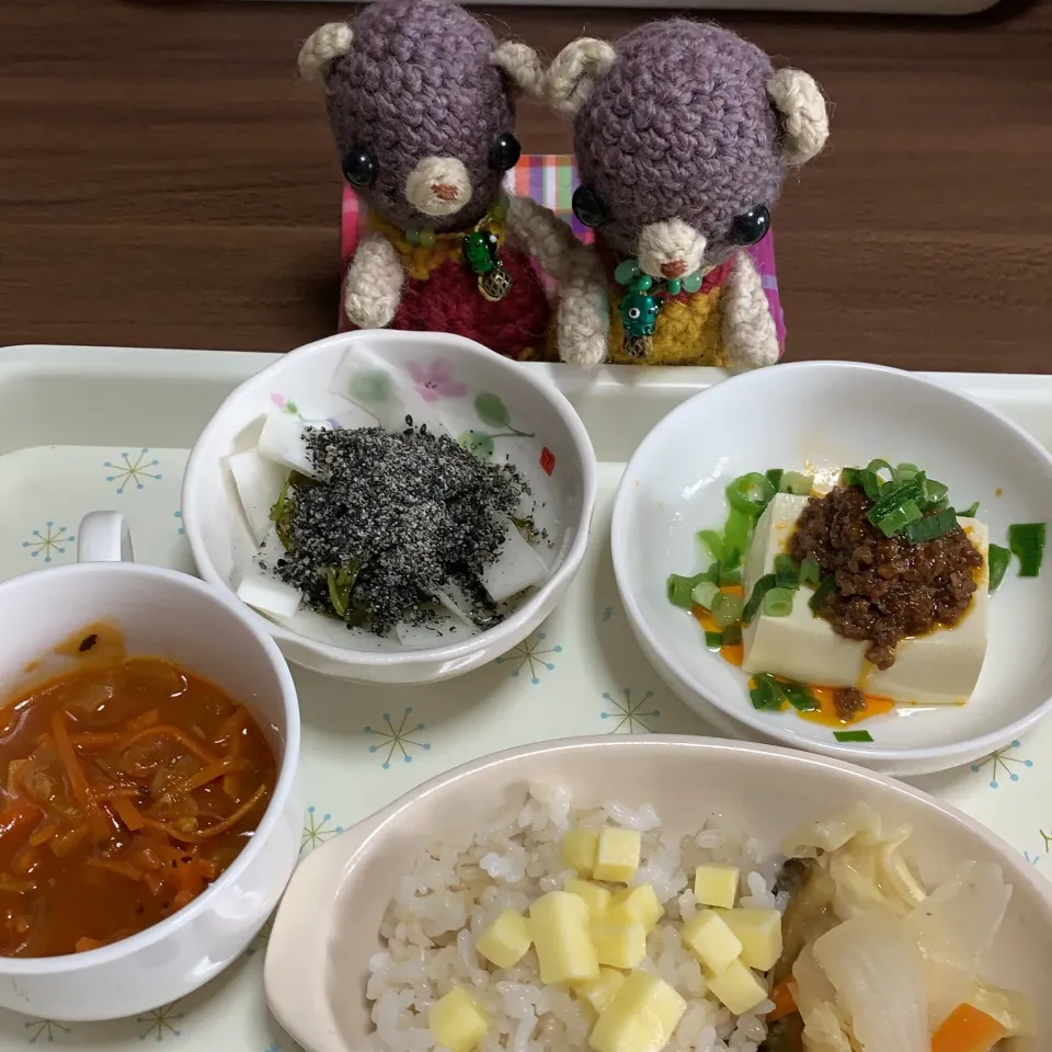 Snapdishの料理写真:ごちゃっとお昼ご飯（╹◡╹）|chagashiさん