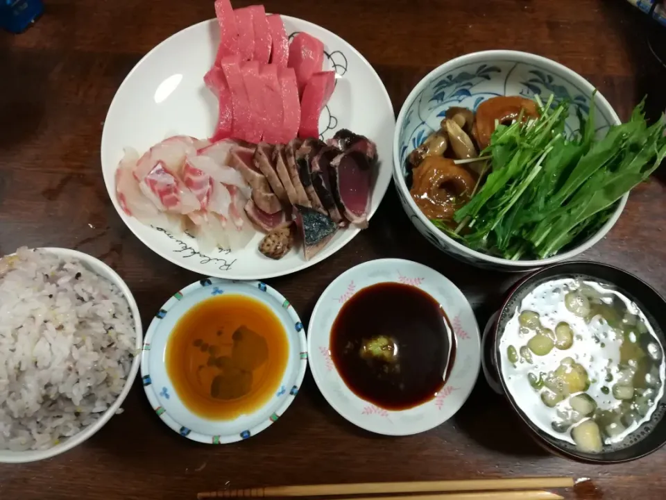 Snapdishの料理写真:勝手に令和お祝い夕飯|アクちゃんさん