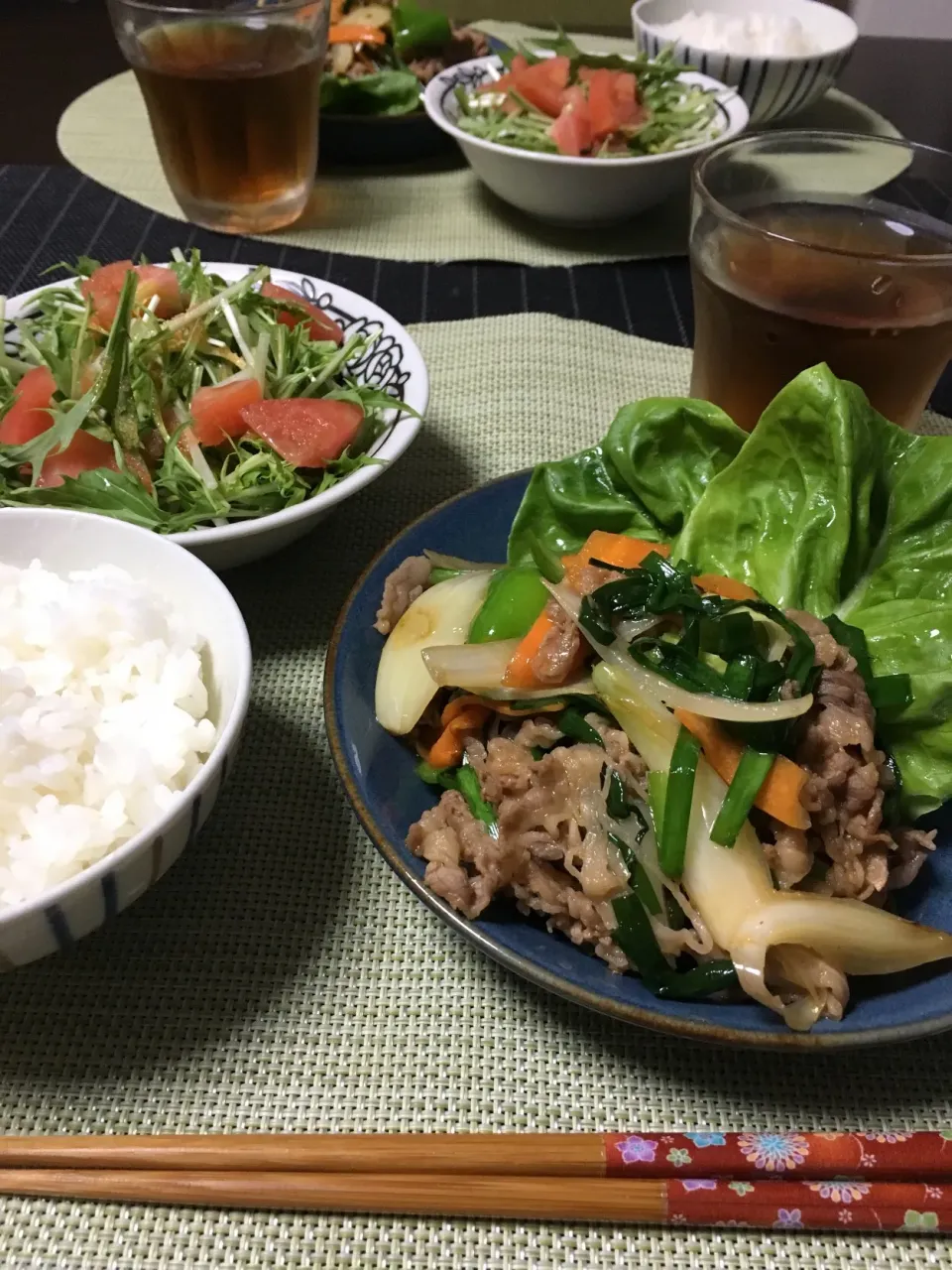 ・プルコギ風野菜炒め
・水菜の明太ドレサラダ|ちぐあささん