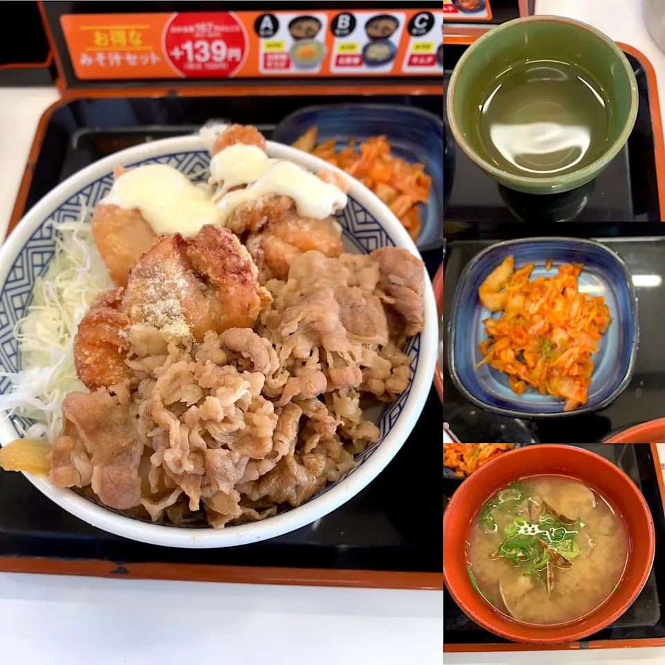 牛から丼
あさり汁 キムチセット|るみおんさん