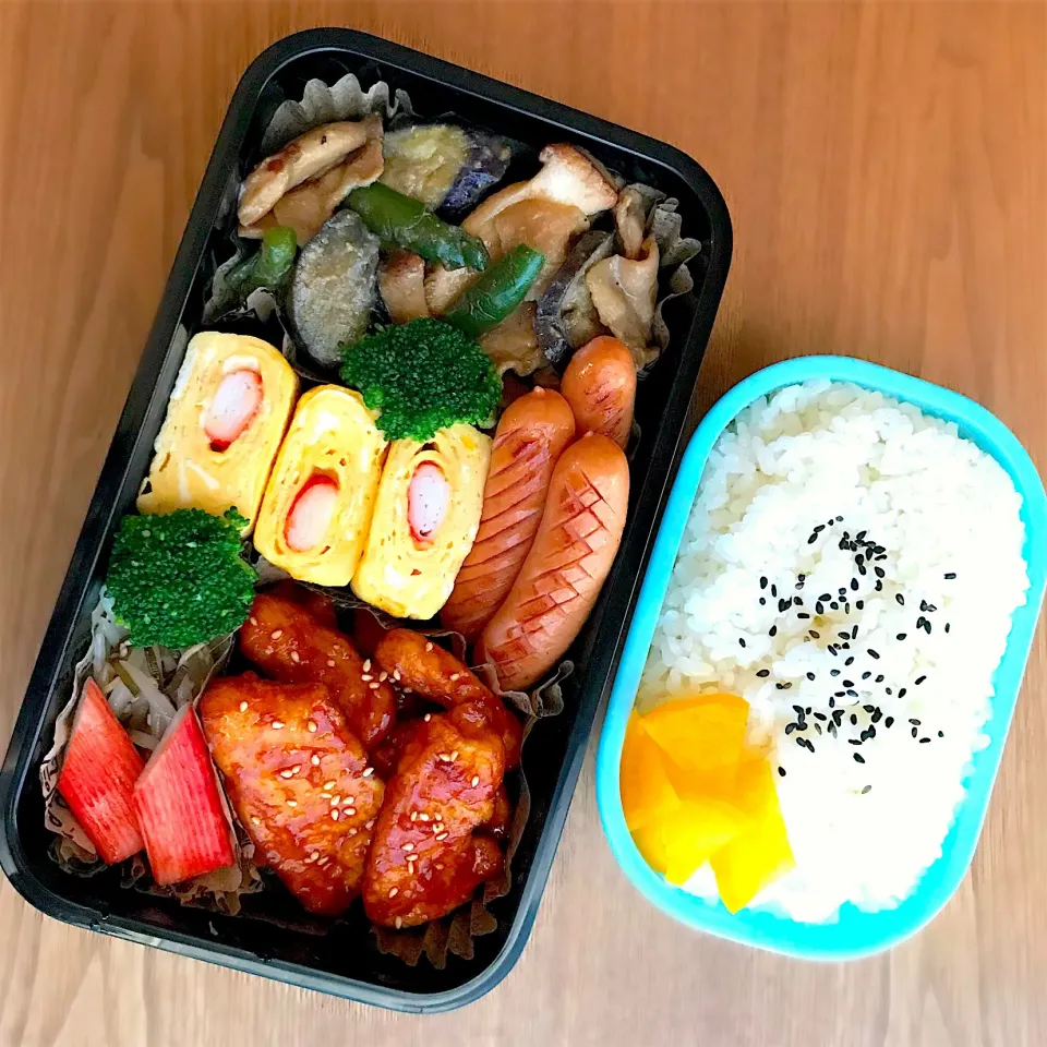 ヤンニョムチキンで旦那弁当♡|ちぃさん