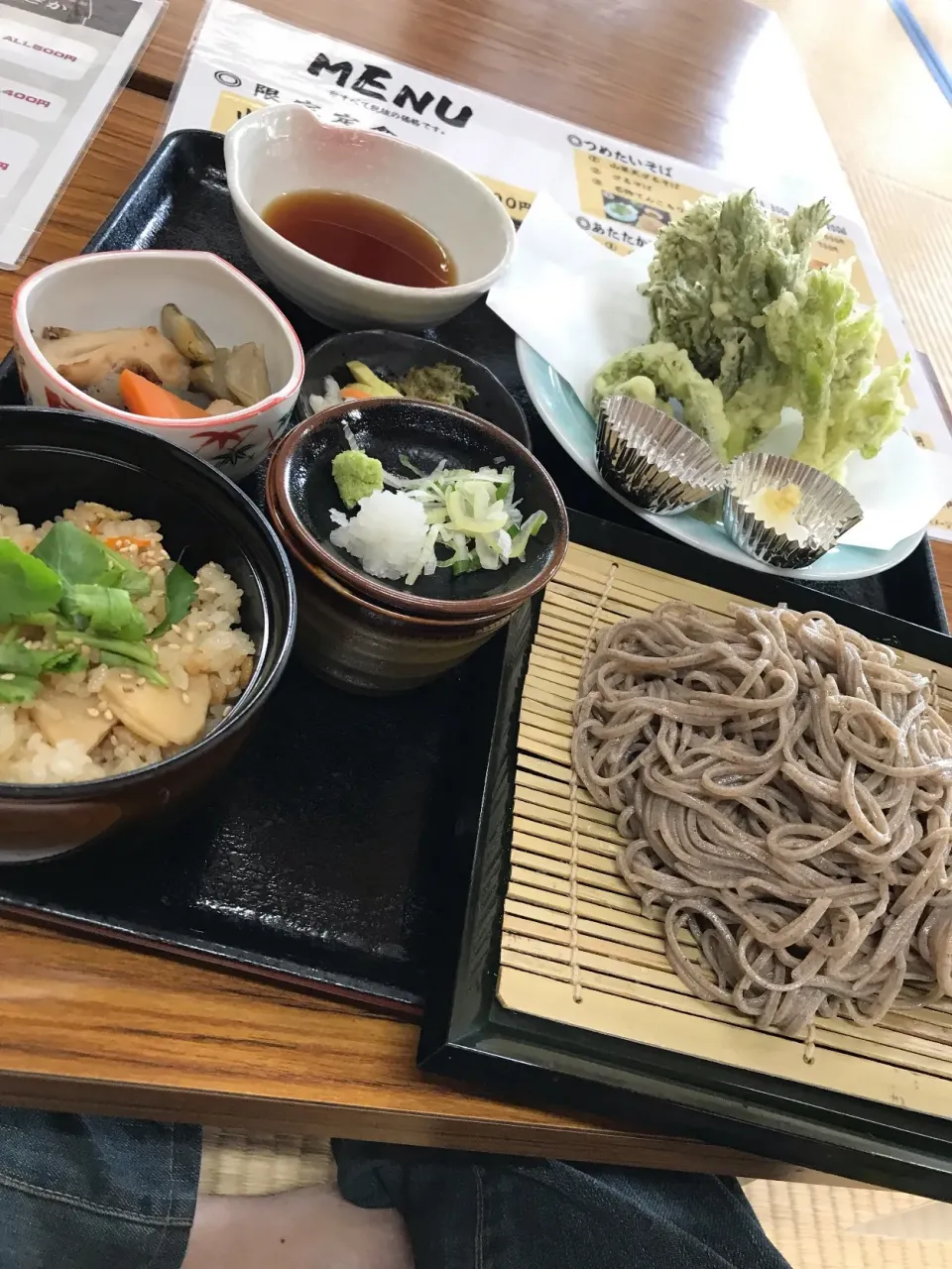 山菜そば祭り定食|しろさん