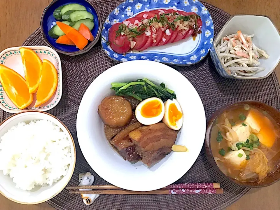 角煮定食|ゆうかさんさん