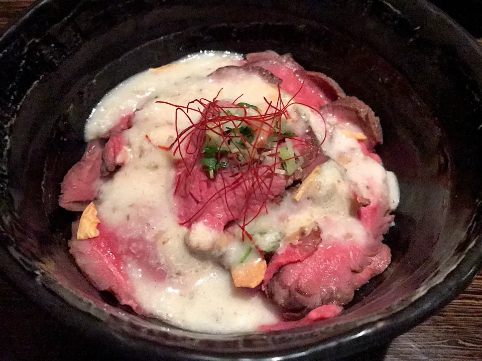 自然薯ローストビーフ丼|inokocafeさん