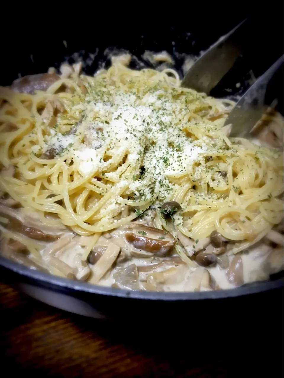 ポルチーニクリームパスタ🍝|かずぴょんさん