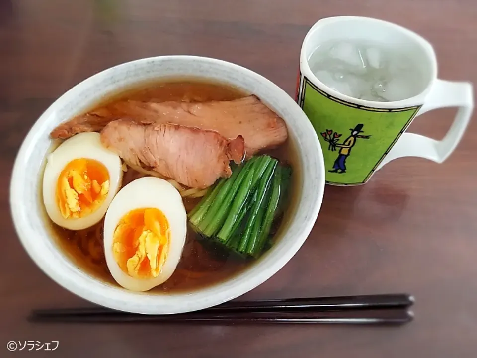 今日の昼ご飯は、醤油ラーメンだよ(*^^*)|ソラシェフさん