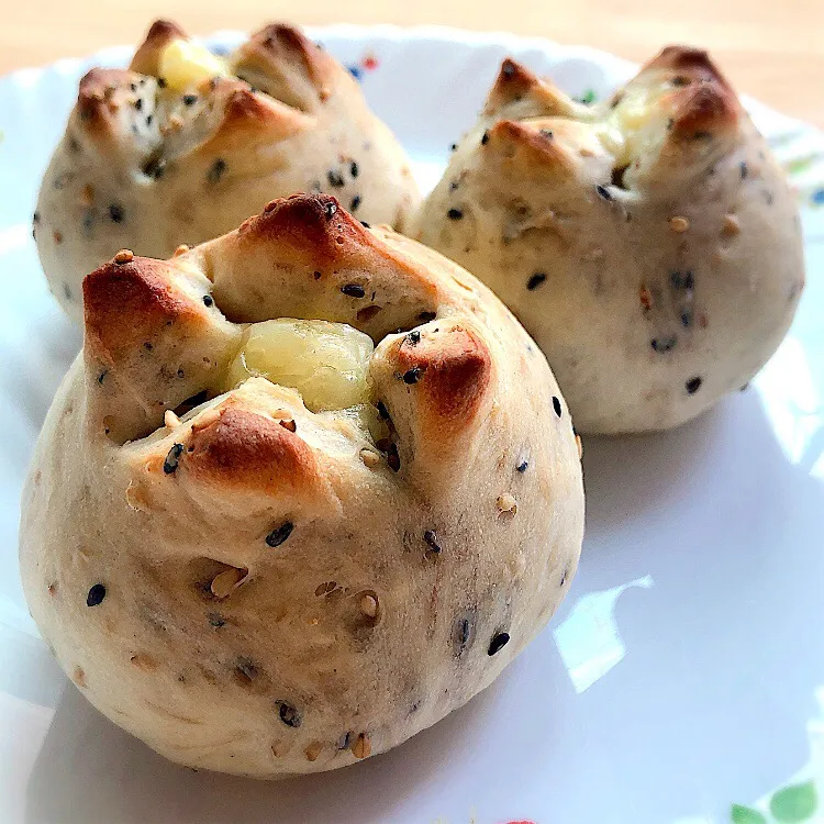 ごまごまチーズお豆腐パン♪二次発酵なし|❁❁❁さん