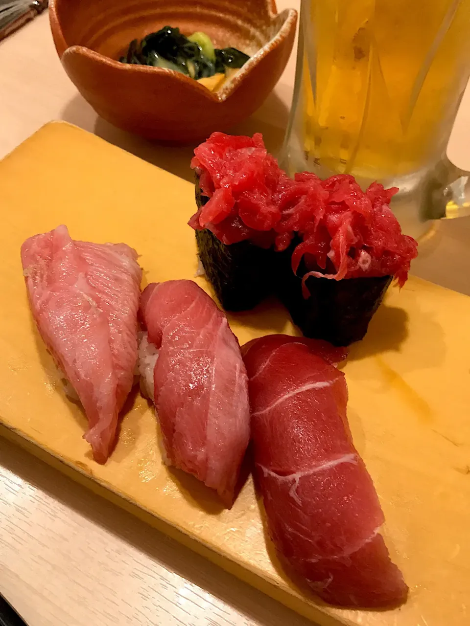 Snapdishの料理写真:生本鮪五貫盛#寿司 #鮪頬肉  #まぐろ|901さん