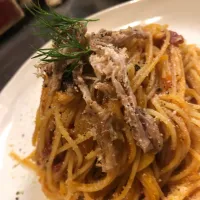 roast chicken and tomato sauce pasta|iwm03さん