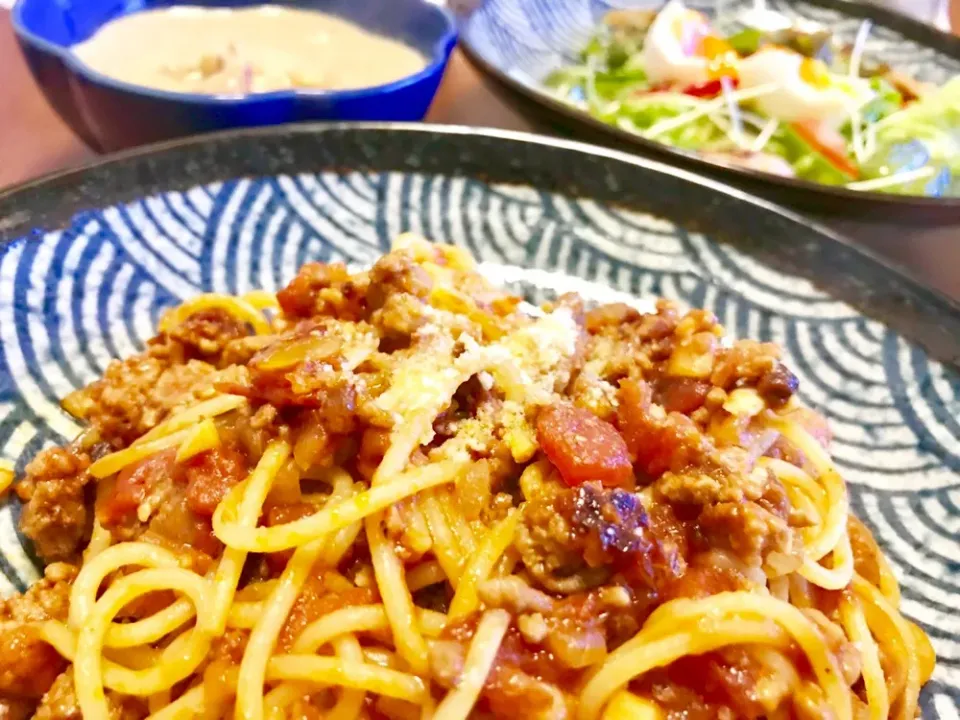 20190504🍚今日の旦那さんの夜ごはん🍲
#ボロネーゼ🍝  #ぱすた|akiyo22さん