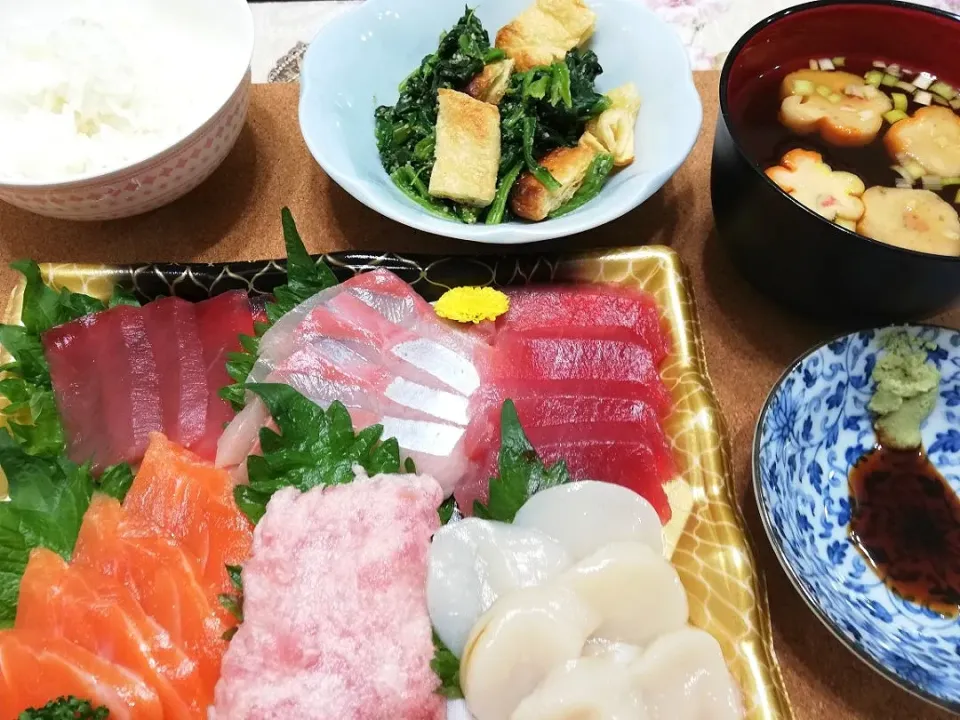 五月五日
刺身で簡単に晩ご飯(~O~;)|たえさん