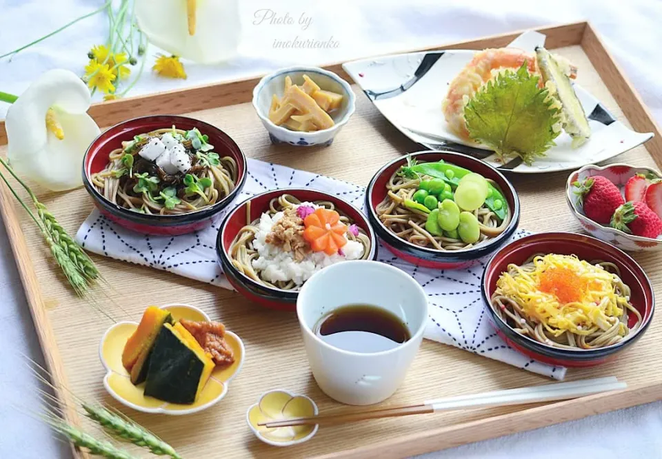 ほうじ茶蕎麦を出雲蕎麦風にお昼ごはん|imokuriankoさん